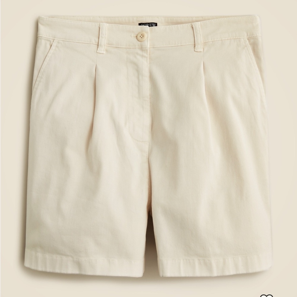 Jcrew pleated capeside chino shorts